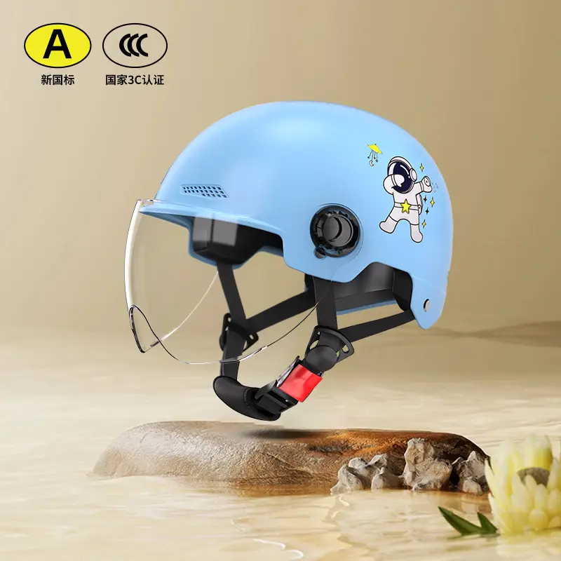 Men's 3C Certified Motorcycle Safety Helmet Cream - Image 8