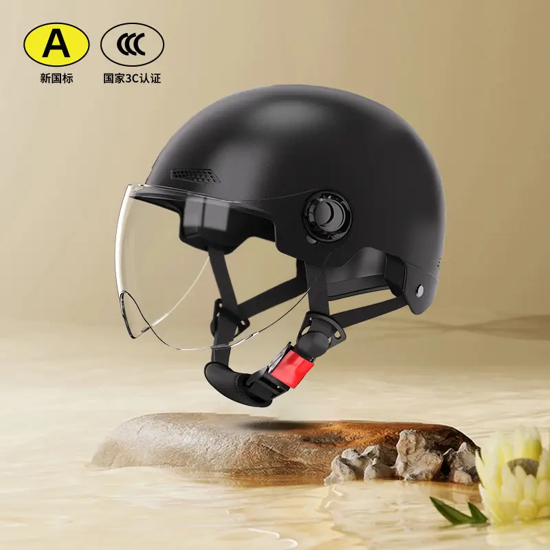 Men's 3C Certified Motorcycle Safety Helmet Cream - Image 9