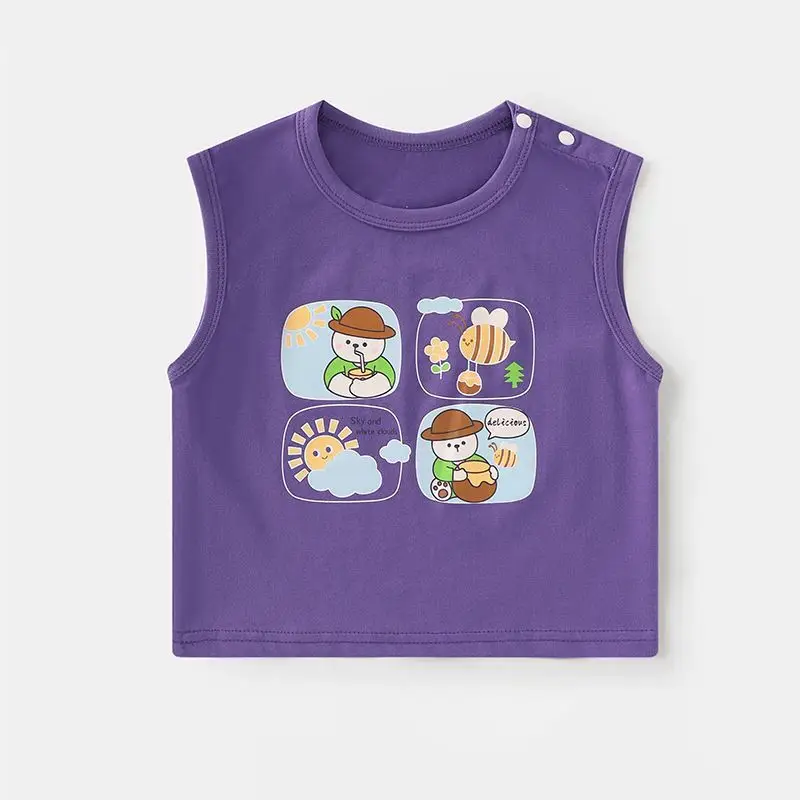 Girls Cotton Half Sleeve Summer Top for Boys Infants - Image 2