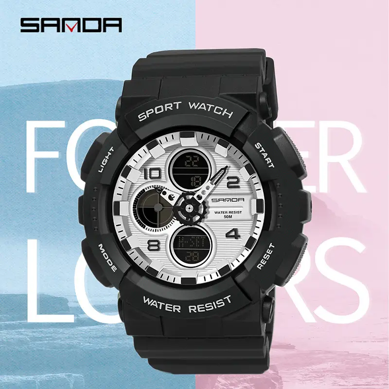 Sanda Multifunctional Luminous Sports Watch for Men Women