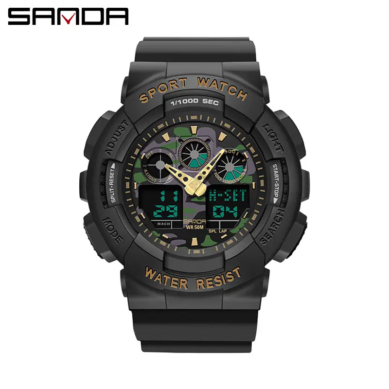 Sanda Multifunctional Luminous Sports Watch for Men Women
