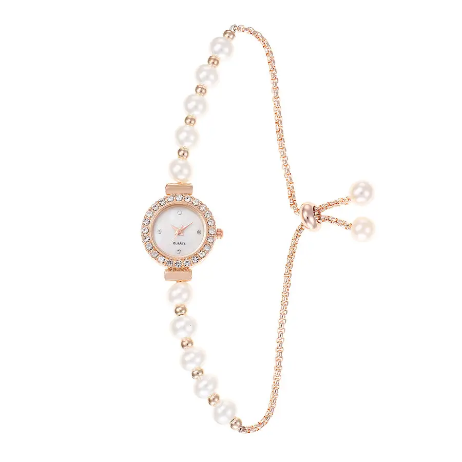 2025 Pearl Watch for Women Round Mother-of-Pearl - Image 3