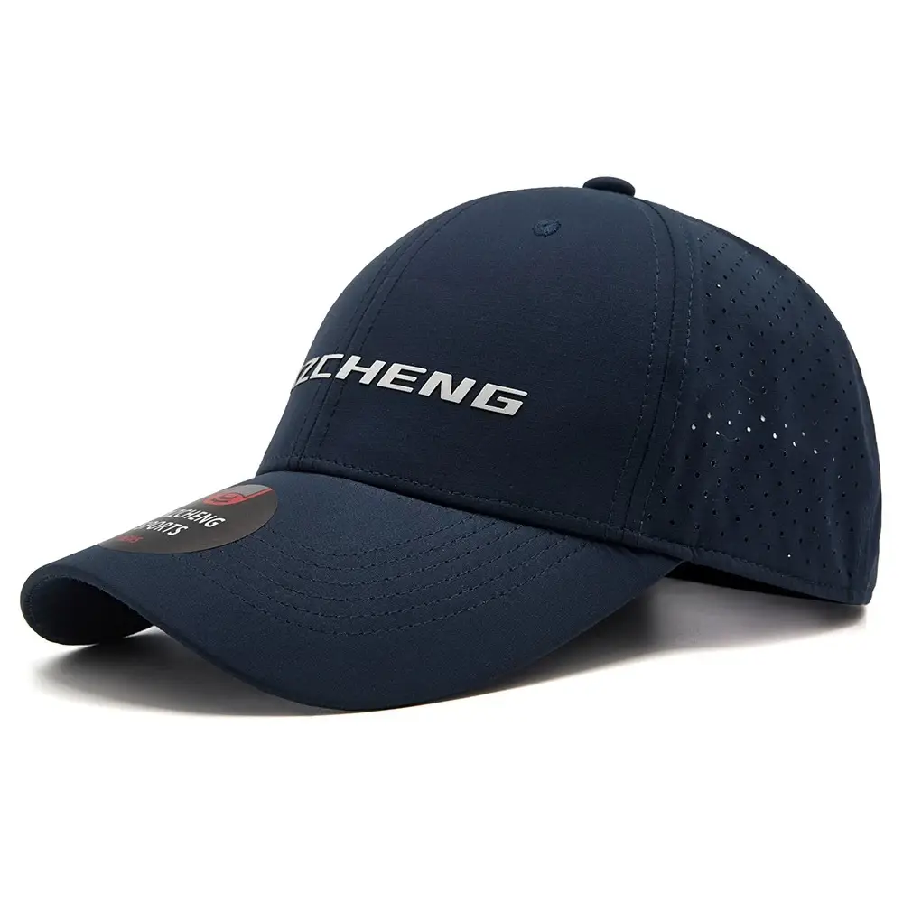 Men Navy Blue Baseball Cap with "CHENG" Logo - Image 5