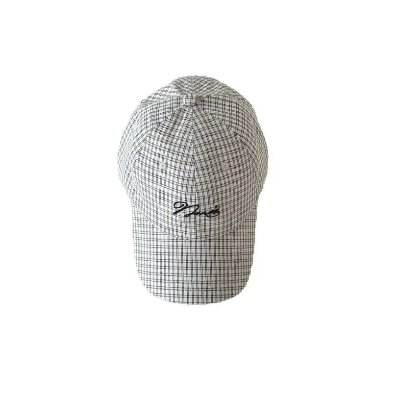 Qiunan Checked Baseball Cap for Kids in 4 Colors