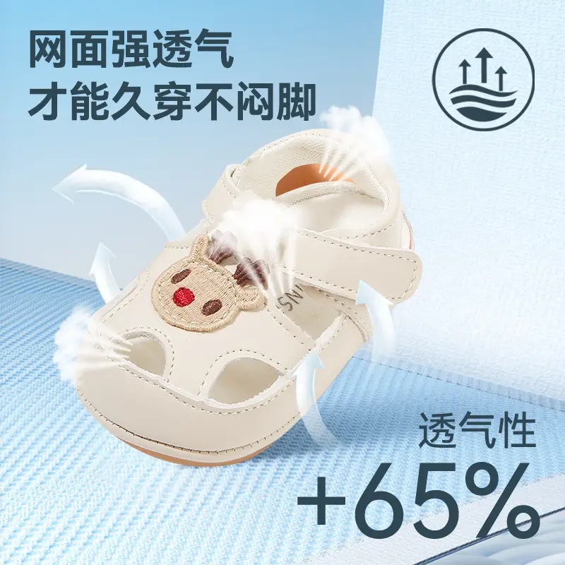 Baby Princess Sandals White Soft Sole 6-12 Months
