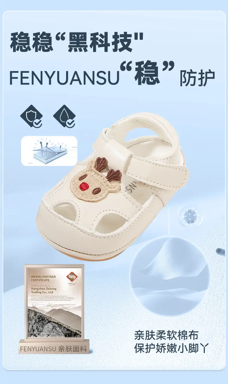 Baby Princess Sandals White Soft Sole 6-12 Months — feature 10