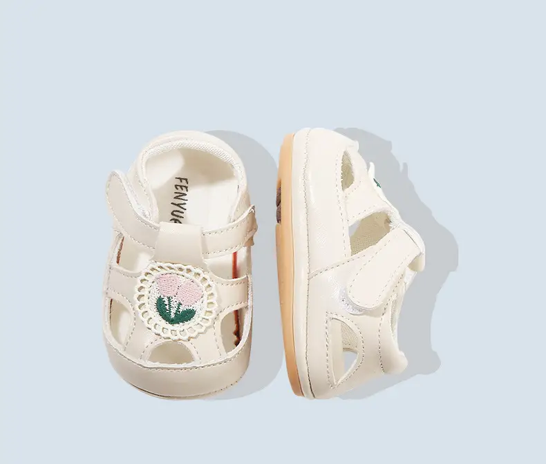 Baby Princess Sandals White Soft Sole 6-12 Months — feature 30