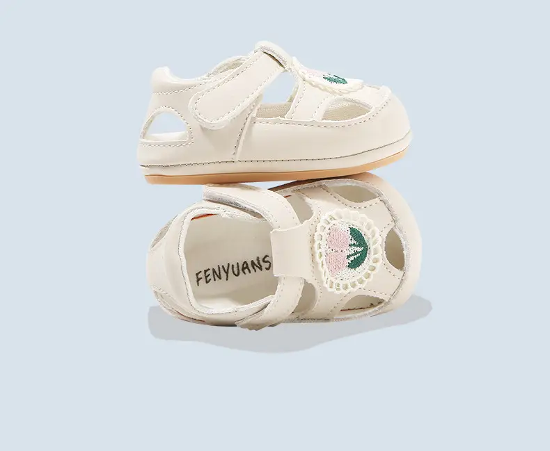 Baby Princess Sandals White Soft Sole 6-12 Months — feature 31