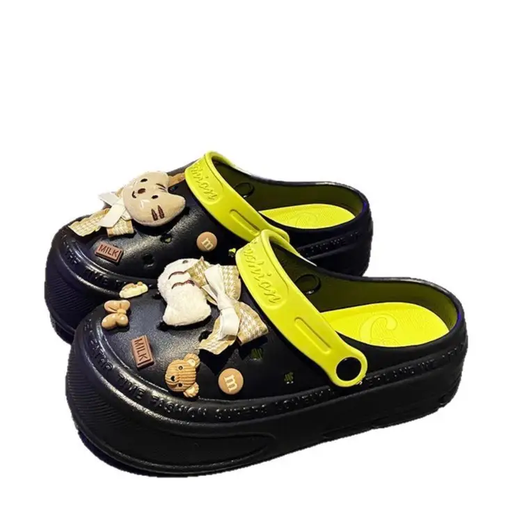 Women's Clogs 2025 Non-Slip Half-Slip Sandals Thick-Soled Closed-Toe Anti-Collision Cute Slippers Women's Ballet Clogs - Image 20