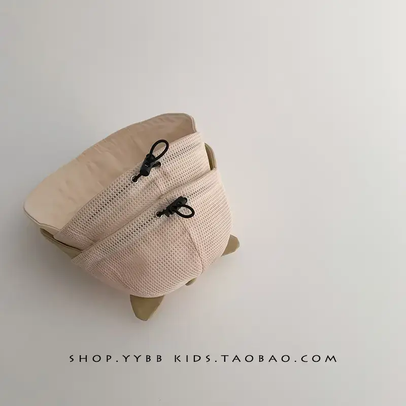 Cute Cat Ears Sunglasses Cap for Kids Beige - Image 9