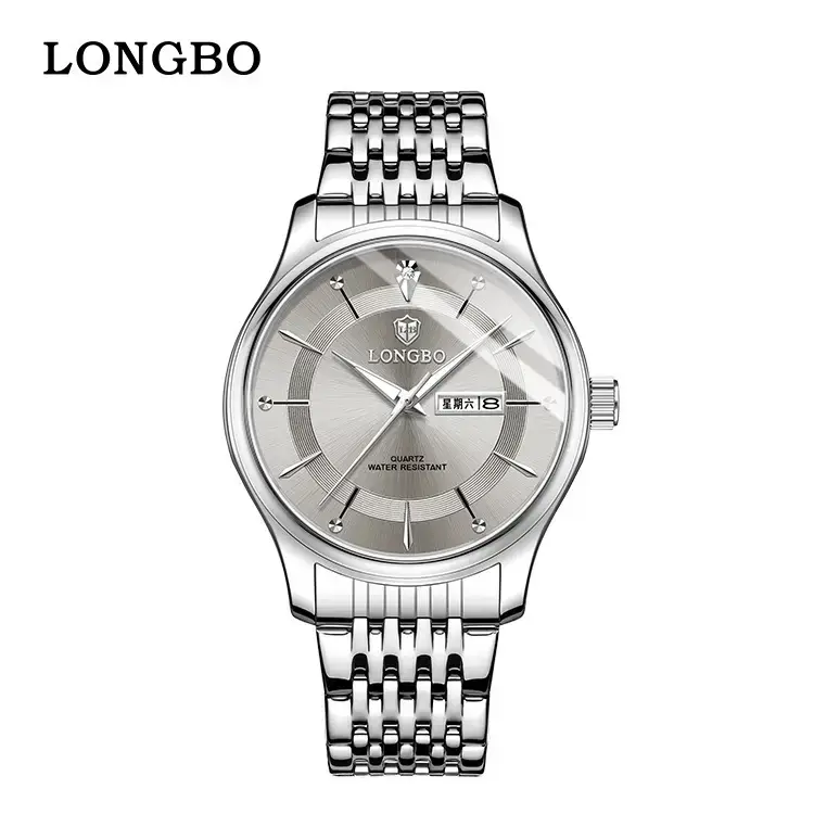 Longbo Men's Gold Silver Wristwatch with Date Display - Image 4