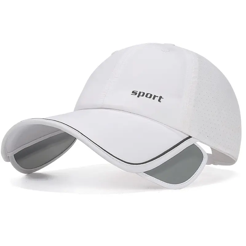 Duckbill Cap with Retractable Brim & Reflective Strips - Image 2