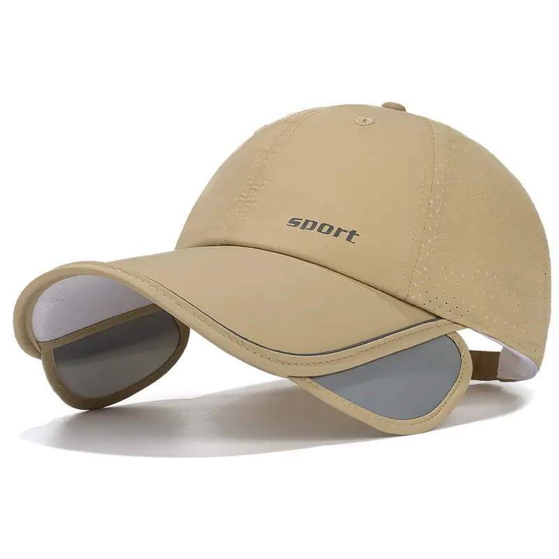 Duckbill Cap with Retractable Brim & Reflective Strips - Image 4
