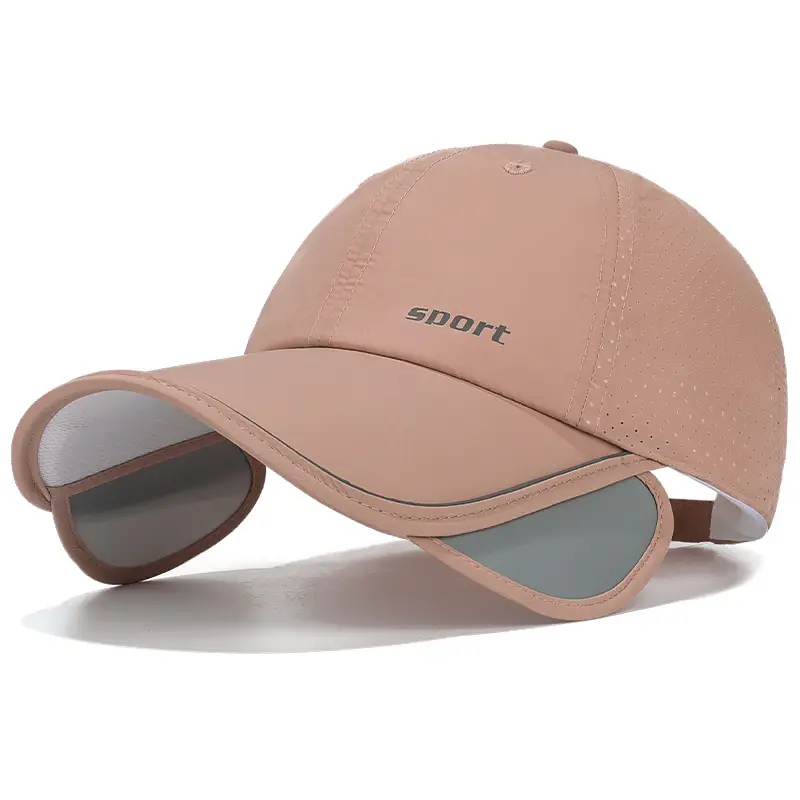 Duckbill Cap with Retractable Brim & Reflective Strips - Image 5