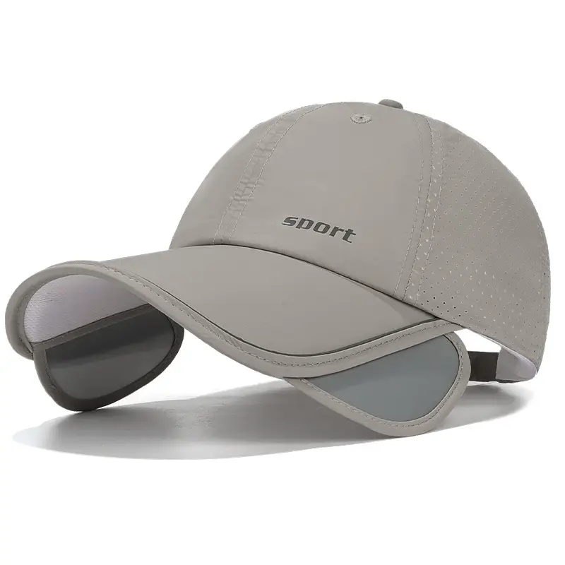 Duckbill Cap with Retractable Brim & Reflective Strips - Image 6