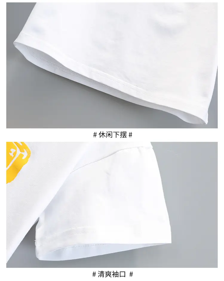 7358 Boys Summer Outfit 2026 Printed T-Shirt Two-Piece Set — feature 9
