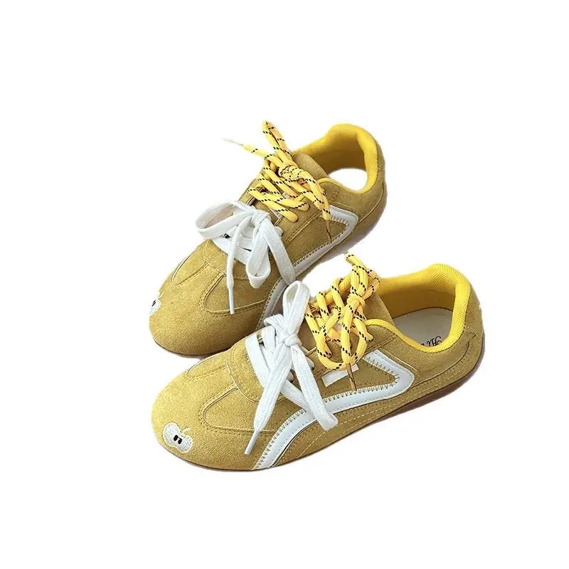Women's Light Blue Retro Flat Sports Shoes 2025 Spring