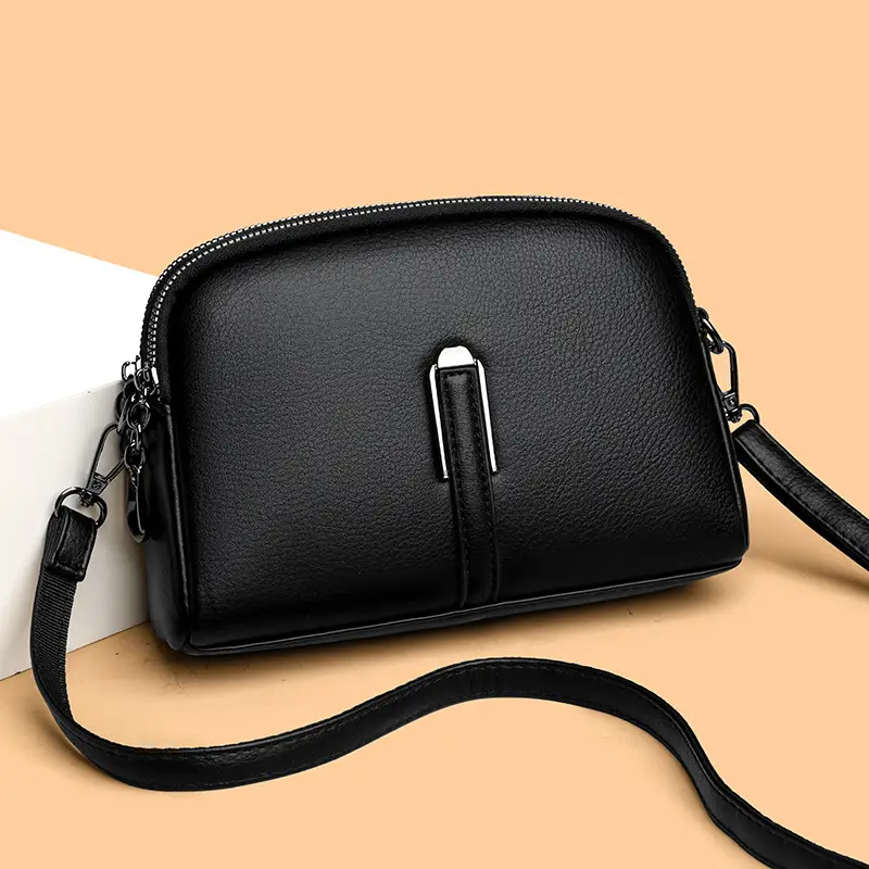 Brown Retro Simple Phone Bag for Women