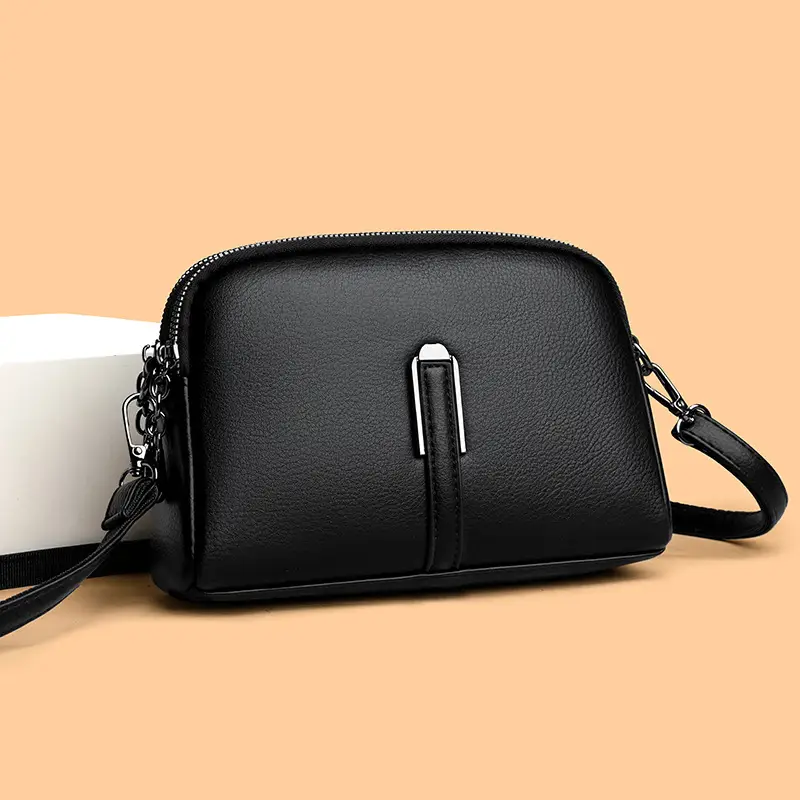 Brown Retro Simple Phone Bag for Women