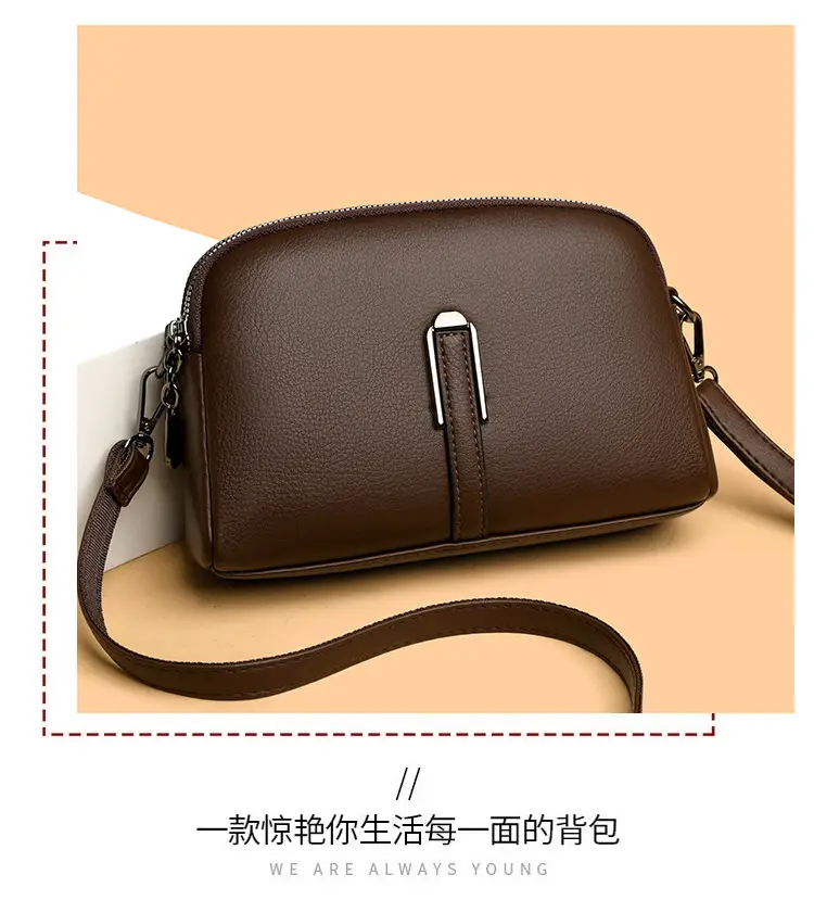 Brown Retro Simple Phone Bag for Women — feature 10