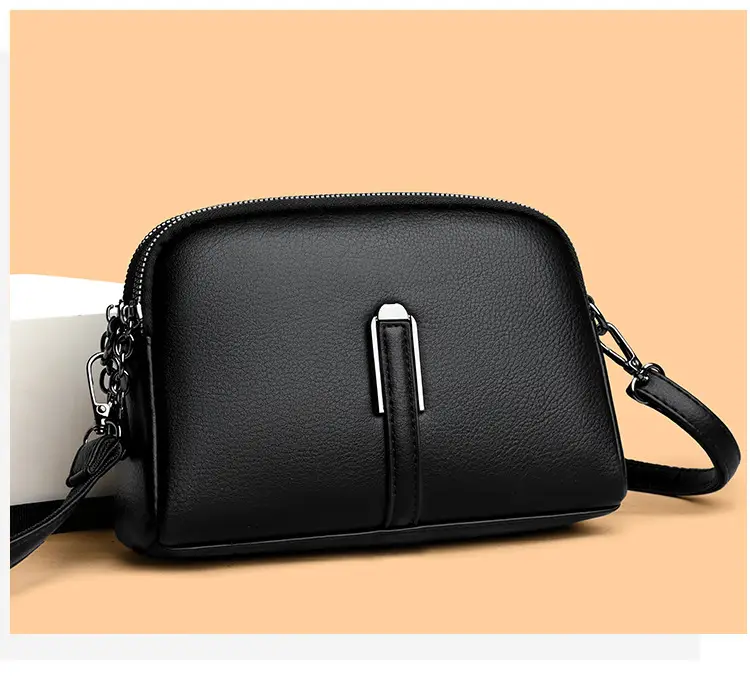 Brown Retro Simple Phone Bag for Women — feature 11