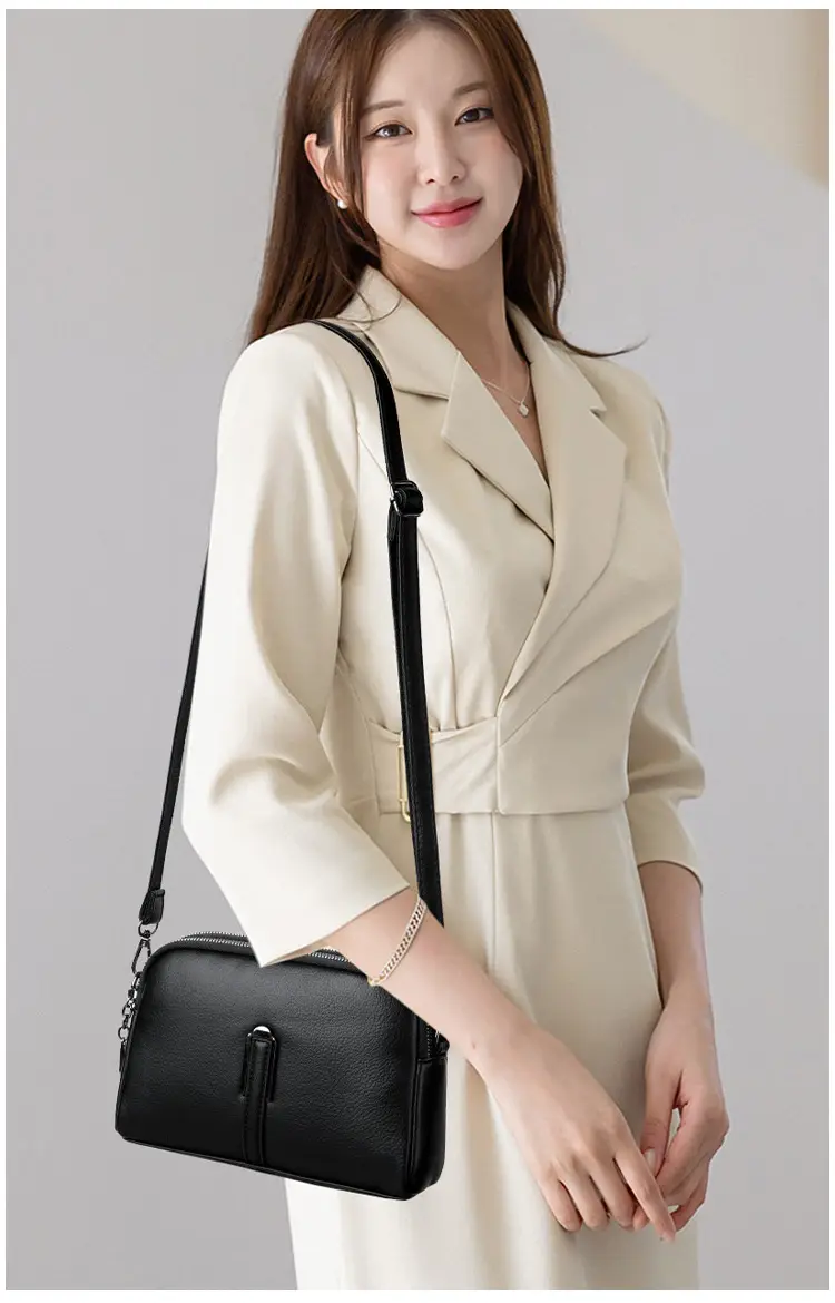 Brown Retro Simple Phone Bag for Women — feature 14