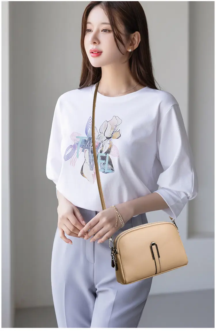 Brown Retro Simple Phone Bag for Women — feature 15