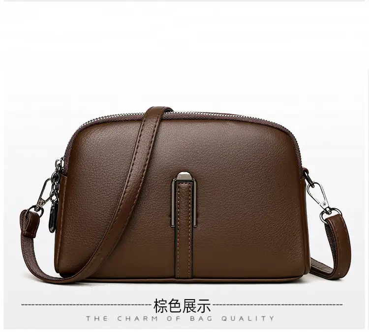 Brown Retro Simple Phone Bag for Women — feature 23