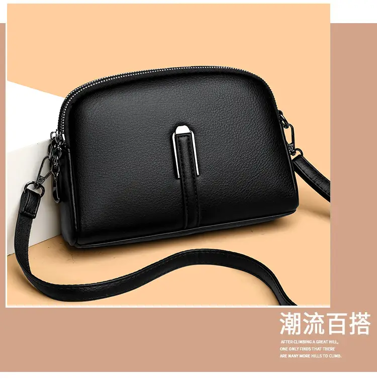 Brown Retro Simple Phone Bag for Women — feature 7