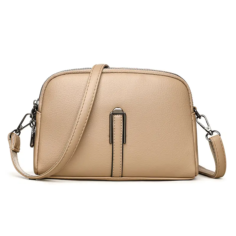 Brown Retro Simple Phone Bag for Women