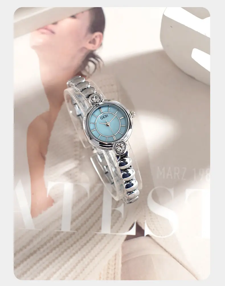 Goldie Light Luxury Women's Quartz Watch with Exquisite Alloy Bracelet — feature 14