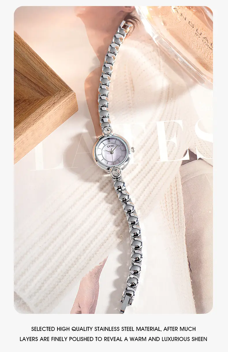 Goldie Light Luxury Women's Quartz Watch with Exquisite Alloy Bracelet — feature 4