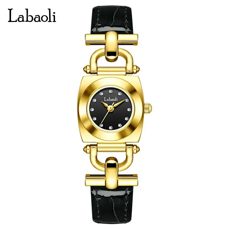 Labaoli Women's Rose Gold Square Watch Quartz Waterproof Belt Watch - Image 2