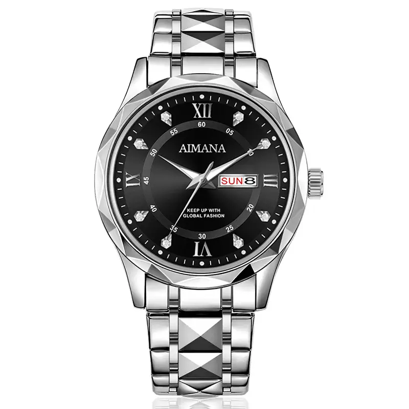 Men's Luminous Quartz Watch with Gold Strap — feature 18