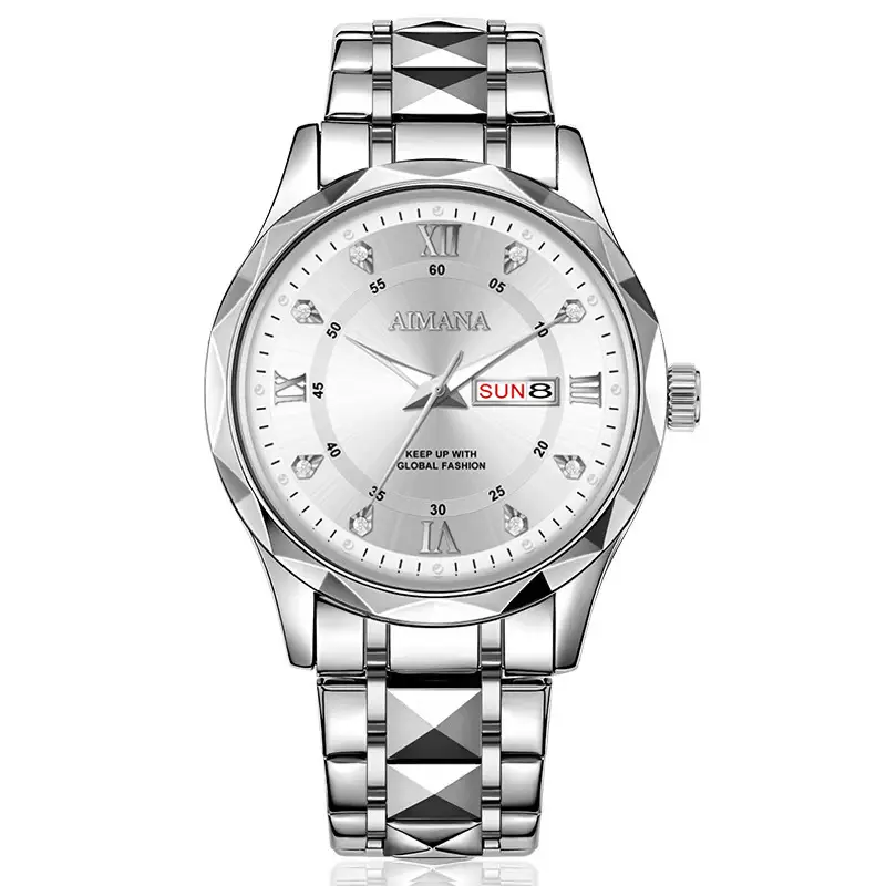 Men's Luminous Quartz Watch with Gold Strap — feature 19