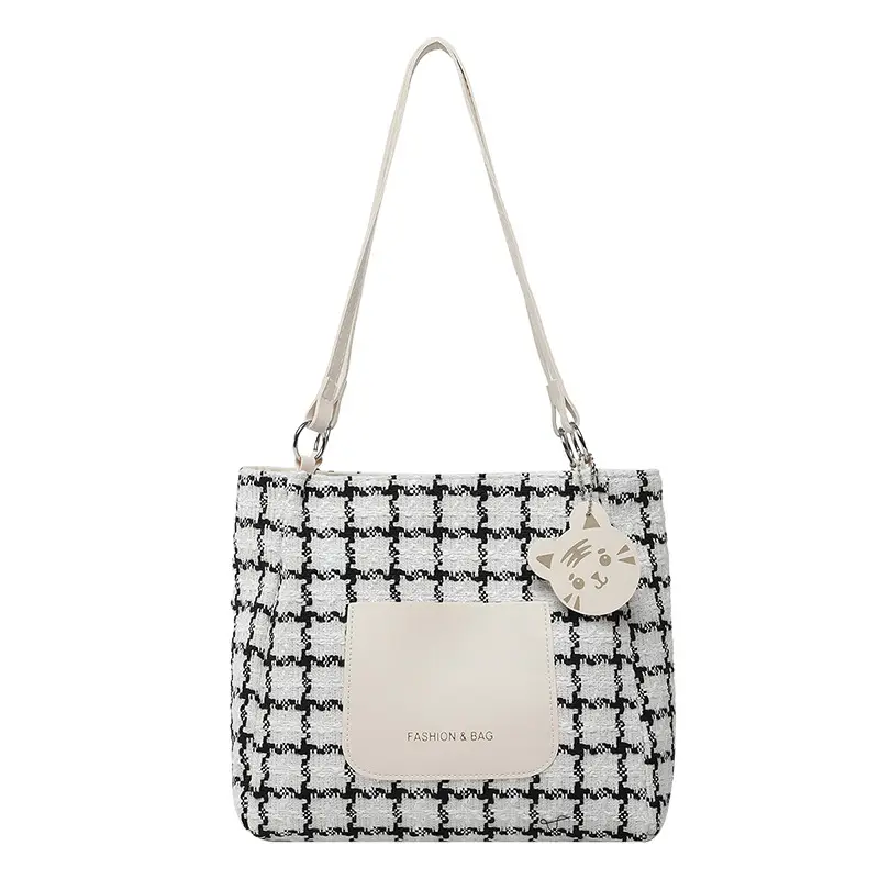 Women's Plaid Shoulder Bag Large Capacity 2025 - Image 8