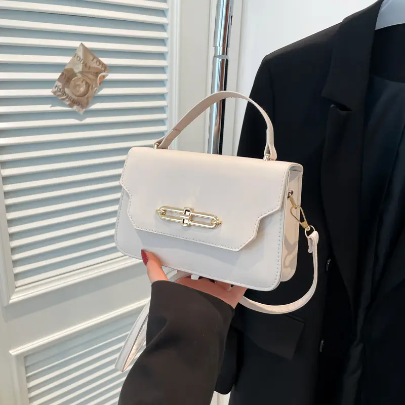 White One-Shoulder Crossbody Bag for Women 2025