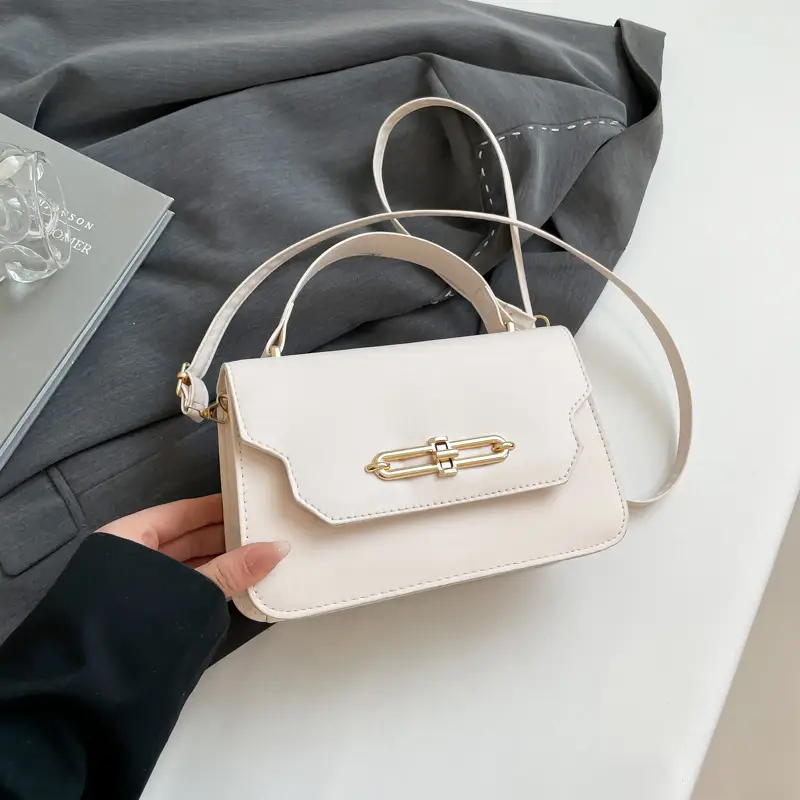 White One-Shoulder Crossbody Bag for Women 2025