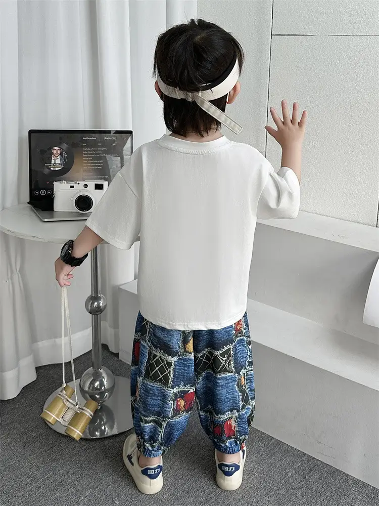 7348 Boys T-Shirt Anti-Mosquito Pants Set