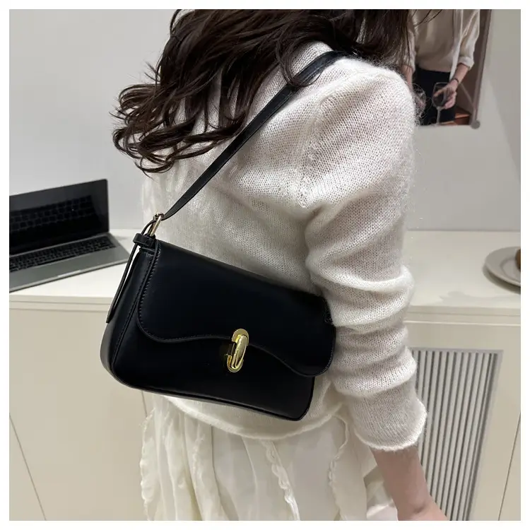 Black Korean Style Shoulder Bag for Women 2025 — feature 20