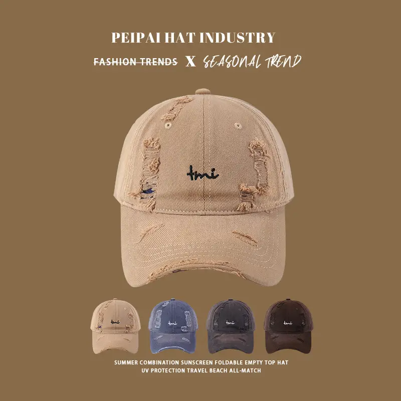 Summer Hole Baseball Cap Korean Style Sunscreen Cap for Men - Image 5