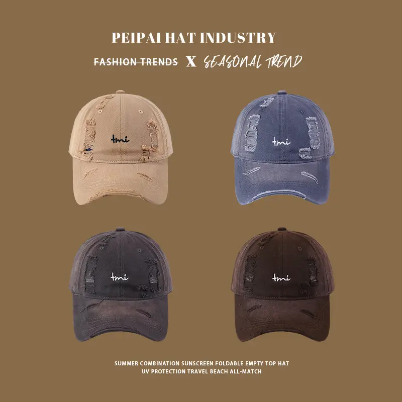 Summer Hole Baseball Cap Korean Style Sunscreen Cap for Men — feature 3