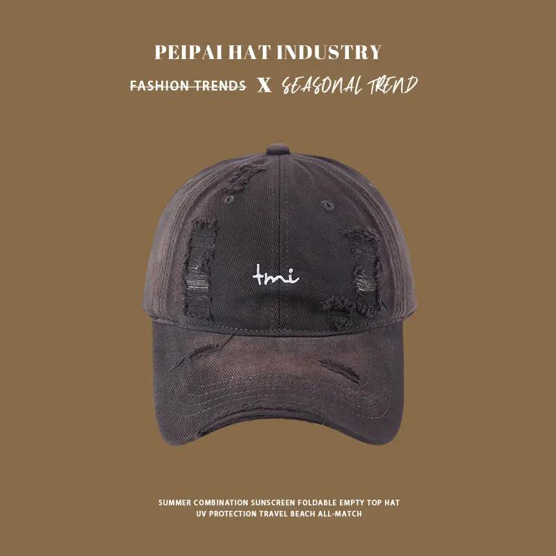 Summer Hole Baseball Cap Korean Style Sunscreen Cap for Men - Image 3