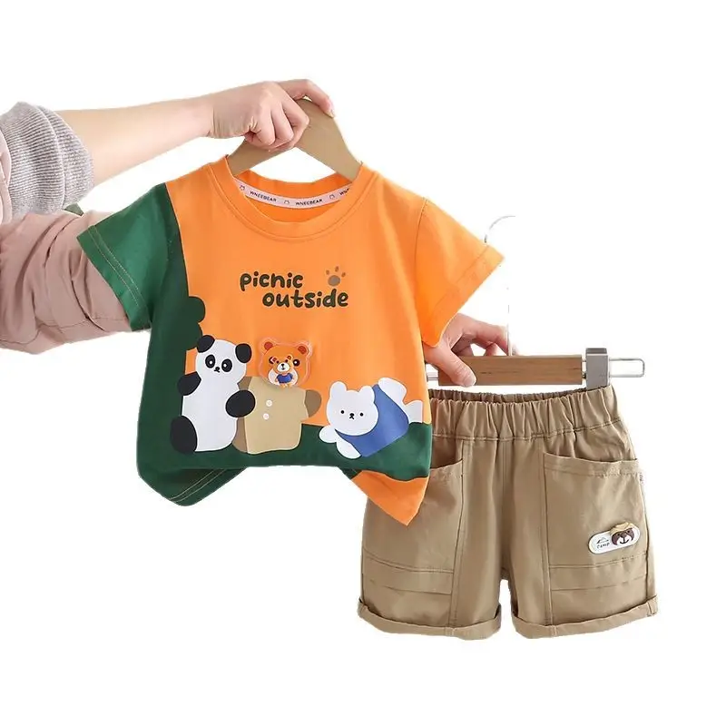 2025 Boys Picnic Outdoors T-Shirt & Shorts Set 1-5Y - Image 5