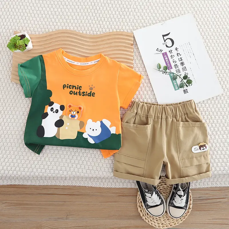 2025 Boys Picnic Outdoors T-Shirt & Shorts Set 1-5Y — feature 4