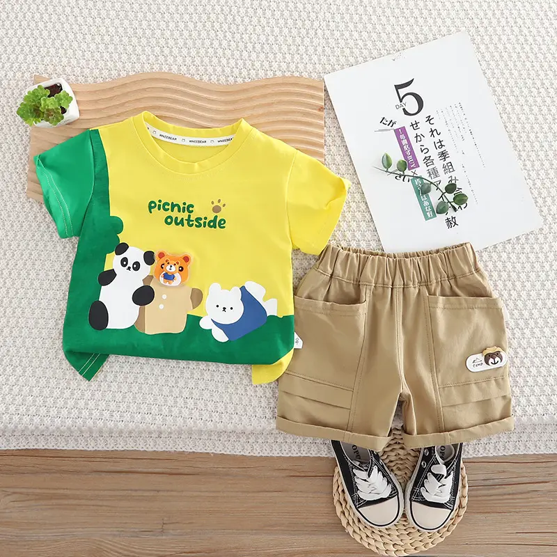 2025 Boys Picnic Outdoors T-Shirt & Shorts Set 1-5Y — feature 5