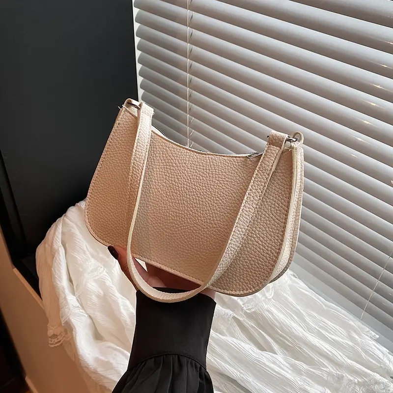 Women's Beige Embossed Shoulder Bag 2025 - Image 6