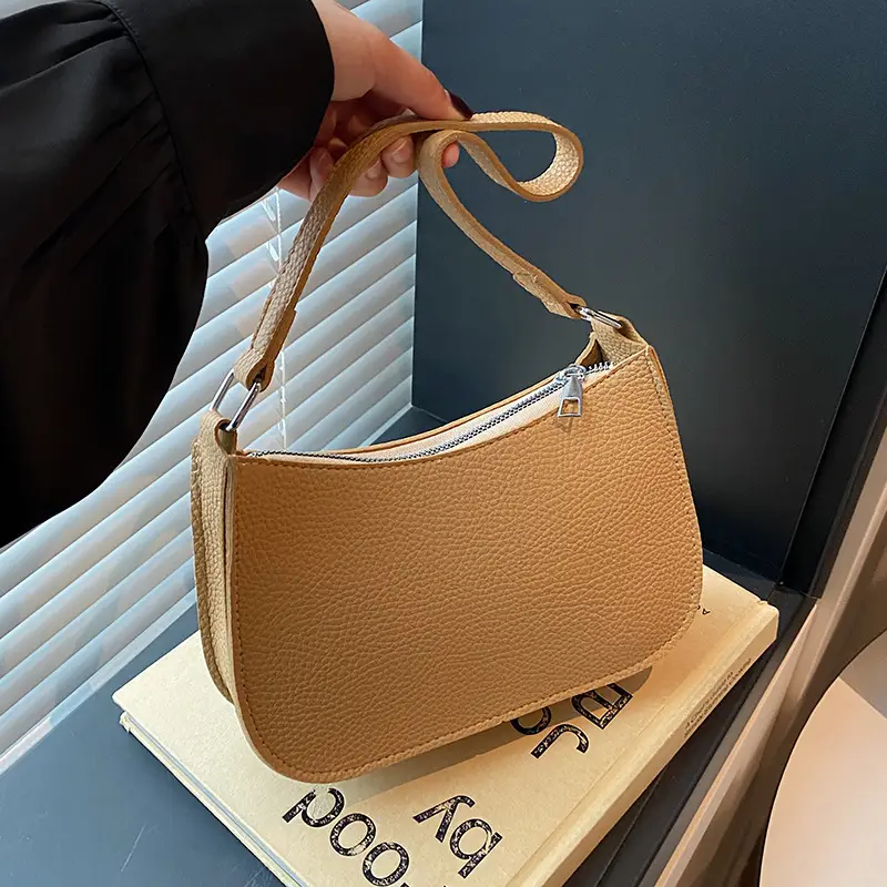 Women's Beige Embossed Shoulder Bag 2025 - Image 7
