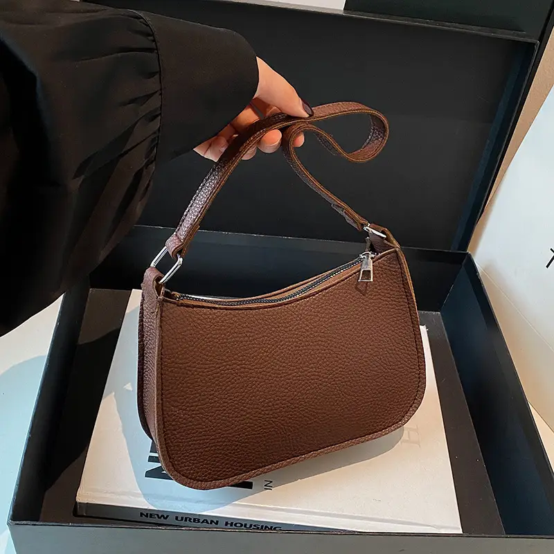Women's Beige Embossed Shoulder Bag 2025 - Image 8