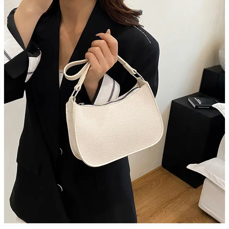Women's Beige Embossed Shoulder Bag 2025 — feature 10